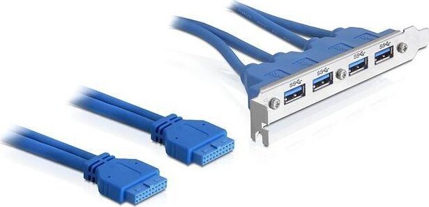 DeLOCK 82974 USB 3.0 header (2x USB 3.0 pinheader -> 4x USB 3.0 port)