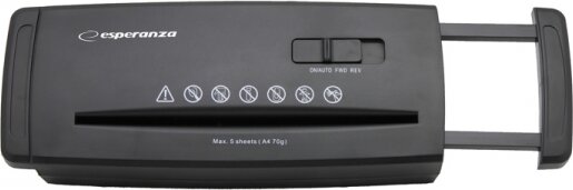 Esperanza Blade Iratmegsemmisítő kosár nélkül - Fekete Esperanza Blade Iratmegsemmisítő kosár nélkül - Fekete