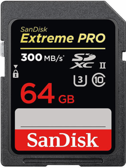 Sandisk 64GB Extreme PRO SDXC UHS-II memóriakártya