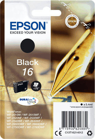 Epson T1621 Eredeti Tintapatron Fekete