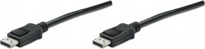 Manhattan 306935 DisplayPort (apa - apa) kábel 1m - Fekete