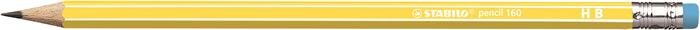 Stabilo Pencil 160 Sárga hatszögletű "HB" Grafitceruza radírral