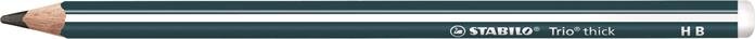 Stabilo Trio Thick Olajzöld háromszögletű vastag "HB" Grafitceruza