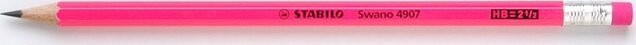 Stabilo Swano Neon Rózsaszín hatszögletű "HB" Grafitceruza radírral