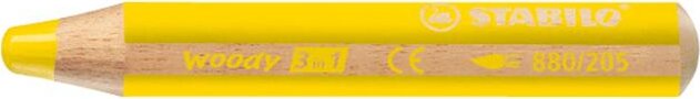 Stabilo Woody 3 in 1 Kerek vastag színes ceruza - Sárga