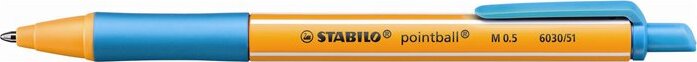 Stabilo Pointball nyomógombos golyóstoll - 0.5mm / türkíz