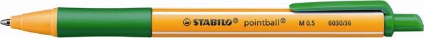 Stabilo Pointball nyomógombos golyóstoll - 0.5mm / zöld Stabilo Pointball nyomógombos golyóstoll - 0.5mm / zöld