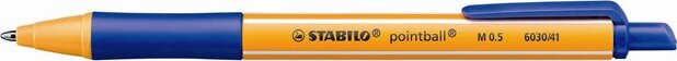 Stabilo Pointball nyomógombos golyóstoll - 0.5mm / kék Stabilo Pointball nyomógombos golyóstoll - 0.5mm / kék