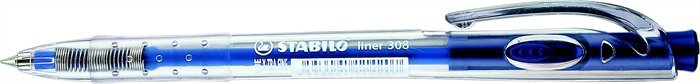 Stabilo Liner 308 nyomógombos golyóstoll 0.38mm / kék Stabilo Liner 308 nyomógombos golyóstoll 0.38mm / kék