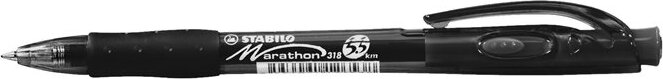 Stabilo Marathon nyomógombos golyóstoll 0.38mm / fekete Stabilo Marathon nyomógombos golyóstoll 0.38mm / fekete