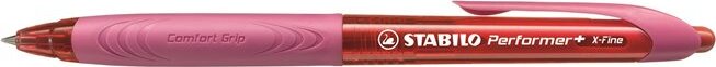 Stabilo Performer+ nyomógombos golyóstoll 0.38mm / piros Stabilo Performer+ nyomógombos golyóstoll 0.38mm / piros