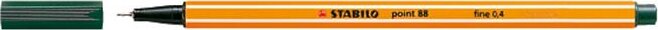 Stabilo Point 88 0.4mm Tűfilc Sötétzöld