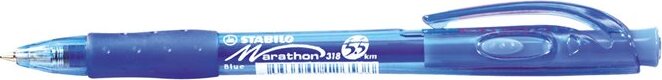 Stabilo Marathon nyomógombos golyóstoll 0.38mm / kék Stabilo Marathon nyomógombos golyóstoll 0.38mm / kék
