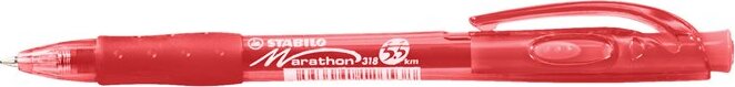 Stabilo Marathon nyomógombos golyóstoll 0.38mm / piros Stabilo Marathon nyomógombos golyóstoll 0.38mm / piros