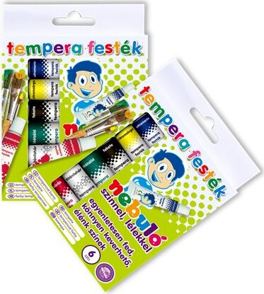 Nebuló 6 darabos tempera készlet - 6 színű
