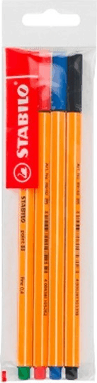 Stabilo Point 88 0.4mm Tűfilc készlet 4 szín