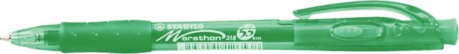 Stabilo Marathon nyomógombos golyóstoll 0.38mm / zöld Stabilo Marathon nyomógombos golyóstoll 0.38mm / zöld