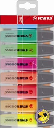 Stabilo Boss 2-5mm Szövegkiemelő készlet - 8 szín