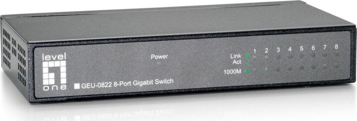 LevelOne GEU-0822 Gigabit 8-port Switch - Szürke