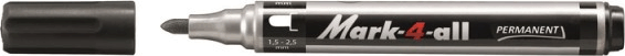 Stabilo Mark-4-all 1.5-2.5mm Alkoholos marker - Fekete