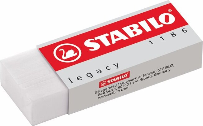 Stabilo Legacy 1186 Radír - Fehér