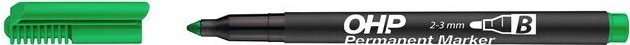 ICO OHB B 2-3mm Alkoholos marker - Zöld