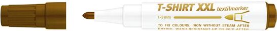 ICO XXL T-Shirt 1-3mm Textilmarker - Barna