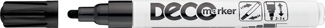 ICO Decomarker 2-4mm Lakkmarker - Fekete