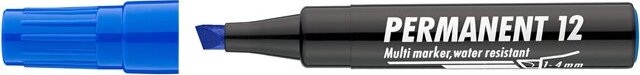 ICO Permanent 12 1-4mm Alkoholos marker - Kék