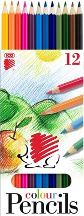 ICO Süni hatszögletű Színes ceruza készlet 12db-os ICO Süni hatszögletű Színes ceruza készlet 12db-os