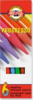 Koh-i-Noor Progresso 8755/6 henger alakú Színes ceruza készlet 6db-os
