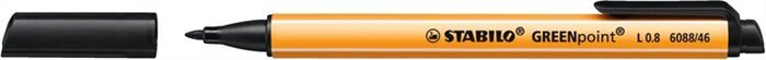 Stabilo Greenpoint Rostirón Tűfilc 0.8mm - Fekete