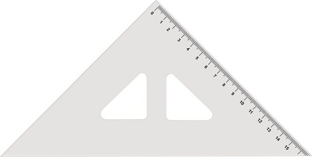 Koh-i-Noor Háromszög vonalzó 45° - 15 cm