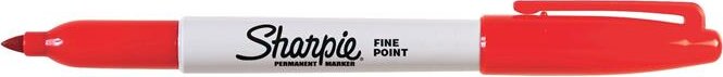 Sharpie Fine Point 1mm Alkoholos marker - Piros