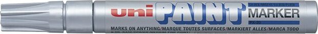 Uni PX-20 2.2-2.8mm Lakkmarker - Ezüst