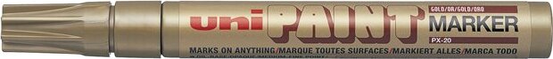 Uni PX-20 2.2-2.8mm Lakkmarker - Arany