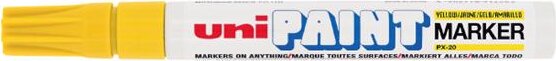Uni PX-20 2.2-2.8mm Lakkmarker - Sárga