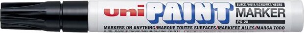 Uni PX-20 2.2-2.8mm Lakkmarker - Fekete Uni PX-20 2.2-2.8mm Lakkmarker - Fekete
