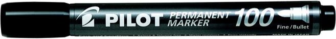 Pilot Permanent Marker 100 1mm Alkoholos marker - Fekete