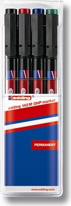 Edding 142 M Alkoholos marker készlet 4 db - Vegyes