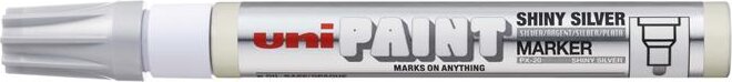 Uni PX-20 2.2-2.8mm Lakkmarker - Fényes ezüst