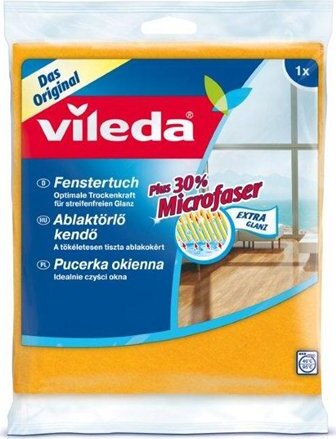 Vileda Ablaktörlő kendő 30 % mikroszállal