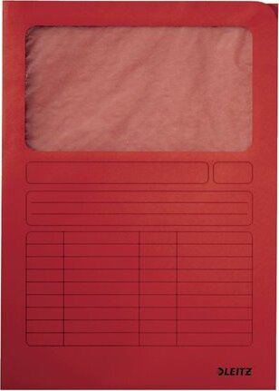 Leitz A4 Karton Mappa ablakos Piros
