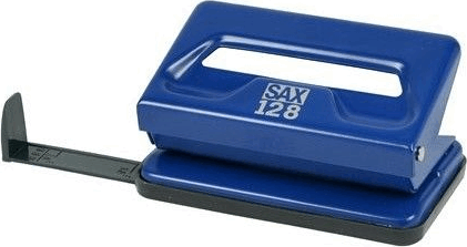Sax 128s Kétlyukú 12 lap kapacitású lyukasztó - Kék Sax 128s Kétlyukú 12 lap kapacitású lyukasztó - Kék