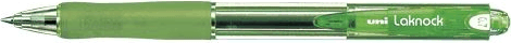 Uni SN-100 Laknock Nyomógombos Golyóstoll - 0.25 mm / zöld