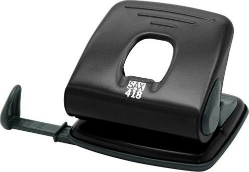 Sax 418 Kétlyukú 25 lap kapacitású lyukasztó - Fekete