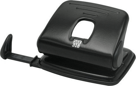 Sax 318 Kétlyukú 15 lap kapacitású lyukasztó - Fekete