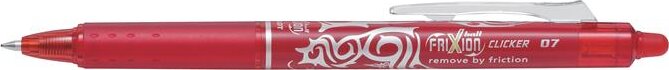 Pilot Frixion Clicker nyomógombos törölhető rollertoll - 0.35mm / piros