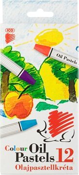 ICO Süni Olajpasztell kréta - 12 szín