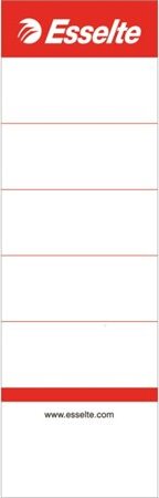 Esselte 50 x 158 mm Kétoldalas cserecímke iratrendezőhöz - Fehér (10 db / csomag)
